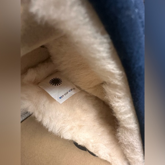 NIB-UGG Litney Women’s Suede Navy slipper - Picture 5 of 5